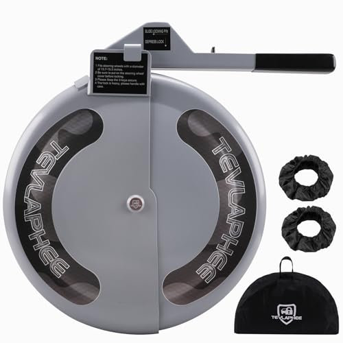 Tevlaphee Lenkradkralle, Lenkradschloss für Auto, Lenkradsperre, Auto Diebstahlschutz, Strapazierfähig, Anti-Winkelschleifer, 3 Schlüssel