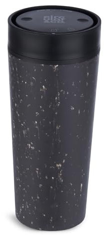 Circular & Co Insulated Reusable Coffee Cup - 16oz/454ml - Large Travel Mug - 100% Leakproof & Lockable - Push Top, One Hand Open, 360 Drinking Coffee Tumbler - Recyclable - BPA Free, Dishwasher Safe