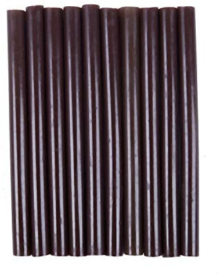 Uanratg 10 pezzi 100 mm x 7 mm adesivo a caldo stick di colla per pistola a colla a fusione a caldo marroN