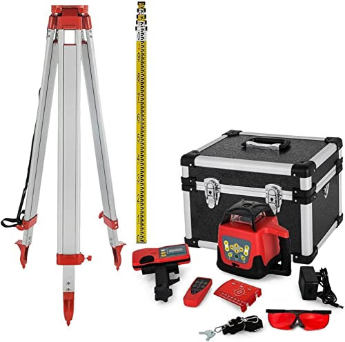Kit de Niveau Laser Rotatif à 360 °, portée de 500m, équipement de Mesure à nivellement Automatique, Outils de Construction pour l'industrie de l'extérieur