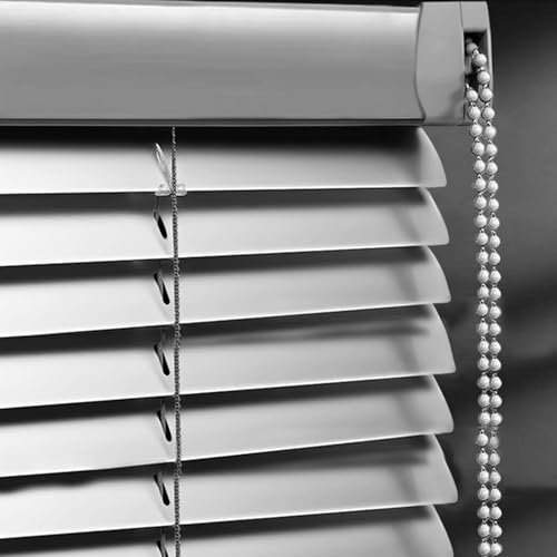 YUJIANHUAA Aluminium Jalousie,Lamellenrollo,Verdunkelungs-Rollo,Sonnen- & Sichtschutz,Seitenzug- & Springrollos,Fenster jalousien innen,für Fenster & Türen,Grau,Breite×Höhe (165cm x 180cm)