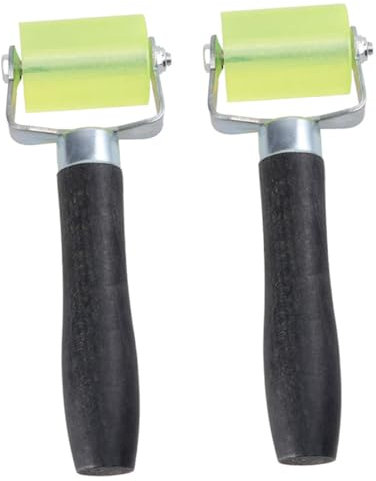 Angoily 2pcs Seam Roller for Wallpaper Application Rollers Wallpaper Smoothing Tool Reusable