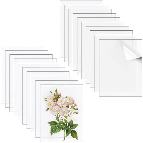 XSHAO® 20 Stk Klare Acrylglas Kunststoffplatten 10x15cm, Acrylglas Platte 1mm Acrylplatte Transparent Acrylic Sheet für Fotorahmen Projektausstellung Malerei Tischaufsteller