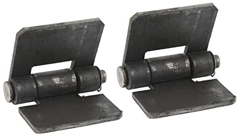 2 Pièces 106 X 75 X 5 Mm Charnières de Porte Soudables Charnières de Porte en Métal Robuste, Charnière à Longue Feuille de Style Sangle, épaisseur de Remorque 5 Mm Goupille