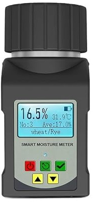 Tester di Grano, Misuratore di umidità portatile for cereali, test di 25 cereali, tester di umidità intelligente for rilevatore di umidità di grano, fagioli e arachidi