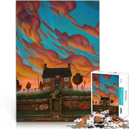 Puzzles pour Adultes 1000 pièces Abandonné à l'intérieur Fabriqué en Carton pour Les 14 Ans et Plus Difficile et Stimulant Décorations et Cadeaux Uniques pour la Maison。Taille：26x38cm