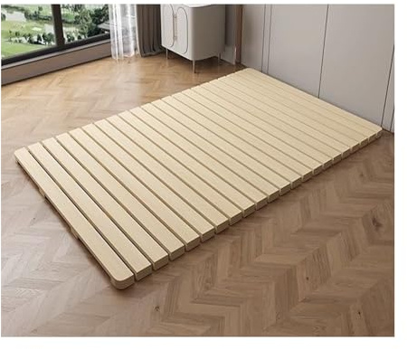 Doghe del letto in legno più spesse per sotto materasso a molle pieghevole, doghe di supporto letto resistenti in legno massello, migliorano il supporto del materasso con cuscinetto antiscivolo