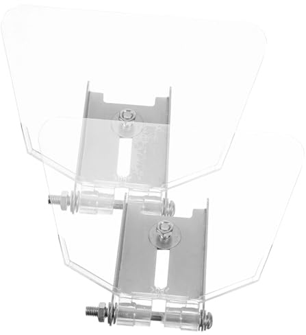 Kisangel Funkenschutz Schutzschild Geeignet als Augenschutz 2 Stück für Tischschleifer mit Robustem Design aus Edelstahl und Anti Rost Eigenschaften für Schleifbock