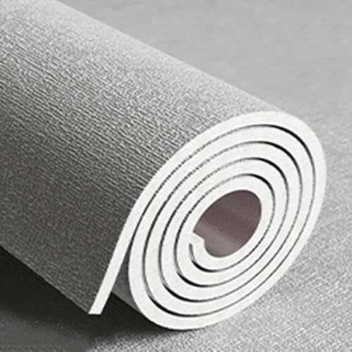 Rouleau Papier Peint Autocollant, Revetement Mural Isolant Thermique, Coussin Mural 3D pour Salle de Bain Chambre - Antibruit Imperméable et Anti-Humidité(Gris,50 x 500 x 0.5 cm)