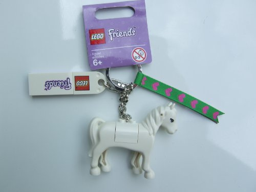 LEGO Friends 850789 Anhänger Pferd, Schimmel / Pferdeanhänger für Tasche oder Rucksack