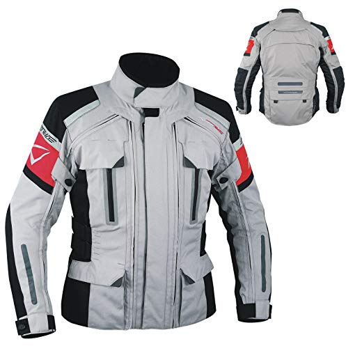 Giacca 4 Strati Sfoderabile 4 Stagioni Impermeabile Termica Mesh Grigio XXL