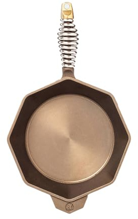 FINEX 8 Cast Iron Skillet, Modern Heirloom, Handcrafted in the USA, Pre-seasoned with Organic Flaxseed Oil