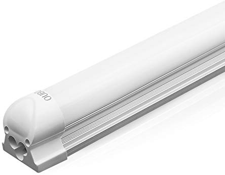OUBO LED Leuchtstoffröhre komplett 60cm T8 Tube Röhrenlampe Leuchtstofflampe Warmweiß 10W 1150lm milchige Abdeckung