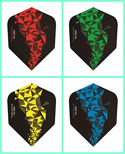 THOR-DARTS 60 Flights (20 Set) 150 Micron Flys (F2mix, 60)
