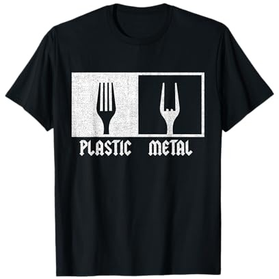 Metal Musik Pommesgabel Für Fans Mit Musikgeschmack Metal T-Shirt