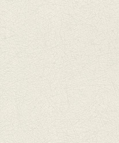 Rasch 541335 - Carta da parati in tessuto non tessuto, 10,05 x 0,53 m, colore: Bianco