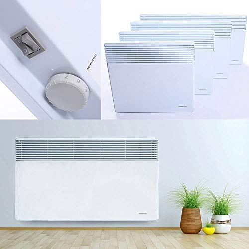 THERMOVAL Konvektor Elektroheizung Heizgerät Heizkörper Heizung Elektro Heizer Wärme (63 x 47,5 x 10 cm - 1500W)