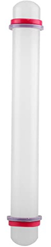 9in Non Stick Plastic Rolling Pin with Fondant Pizza Cake Cookie Dough Roller Baking Tool Safe and for Home Kitchen Easy to Use and Clean Solid Wood Rolling ToolBaking supplies