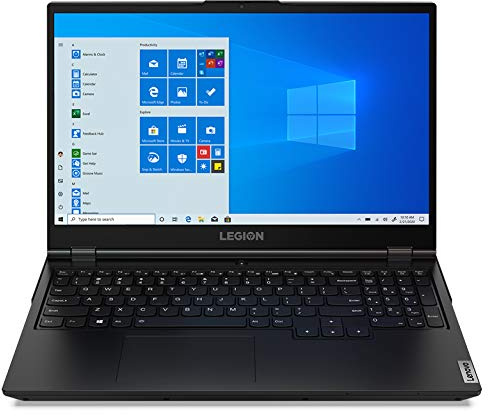 Lenovo Legion 5 Ordinateur portable de jeu, écran FHD IPS de 15,6, AMD Ryzen 5 4600H, webcam, clavier rétroéclairé, Wi-Fi 6, USB-C, HDMI, GeForce GTX 1650 Ti, Windows 10 Home, 8 Go de mémoire, SSD