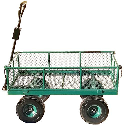 Ollies Tolleys Large Cage Platform Trolley OT1006W6 Includes Durable Removable Liner, Removable sides. Puncture Proof Tyres !
