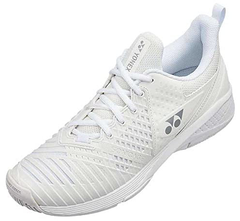 YONEX Damen Power Cushion Sonicage 3 Ac Tennisschuhe Allcourtschuh Weiß - Silber 37