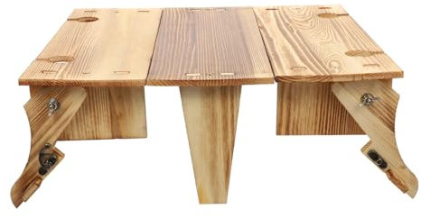 CAXUSD 2-In-1 Picknicktisch Klappbar und Wandelbar Stabil und Ergonomisch für Spaziergänge und Draußen mit Aufbewahrungsfunktion