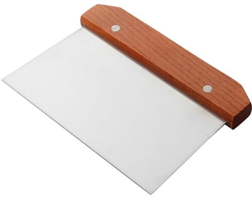 Wooden Handle Stainless Steel Pastry Chopper Scraper Cake Noodle Pizza Dough Cutter Baking Tool Kitchen Utensil stainless steel scraper stainless steel chopper kitchen dough cutter
