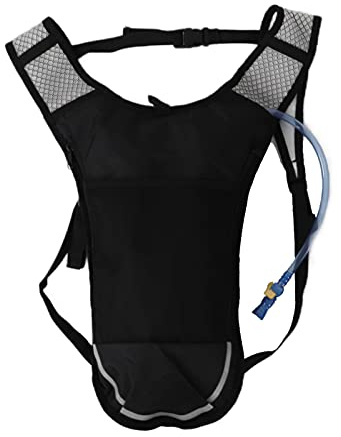 SPYMINNPOO Zaino Idrico, Zaino Leggero e Traspirante con Sacca Idrica da 2 Litri, Cannuccia per Corsa, Escursionismo, Ciclismo (Silver)