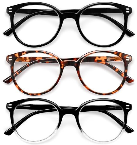 GIBLOGO Reading Glasses for Women/Men, Eyeglasses, Blue Light Readers for Women/Men, Computer Eye Glasses, Cheaters
