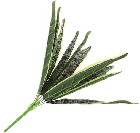 RORPOIR Realistic Simulated Tiger Plant Decor Faux Artificial Indoor Potted Plant