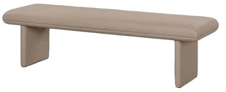 Moderne getuftete, gepolsterte Bettbank aus PU-Leder, lange und bequeme Akzentbank für Wohnzimmer und Schlafzimmer, Fußstütze, Hocker, Ottomane, 180 x 50 x 42 cm