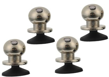 Game Joystick Controller 2 Paar Silber mit Silikon für Handy und Tablette | Controller für Handy, Gaming Trigger mit Kupferkern, Saugnapf Design, Leicht Anzubringen und Abzunehmen
