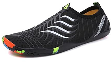 Chaussures Aquatiques Femme Chaussure Plage Homme D Eau Chausson Piscine d'eau De Sandales Plastique pour Aller dans Leau Aquatique Pieds Nus des La Mer Barefoot Shoes Water Et Bateau,a-Le Noir,39
