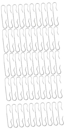 Sharplace 50Pcs Heat Cable Roof Gutter Clips Fixing Hooks Sturdy Heat Tape for Roof Shingles and Gutters DE Icing Heating Cable Clips, Style A