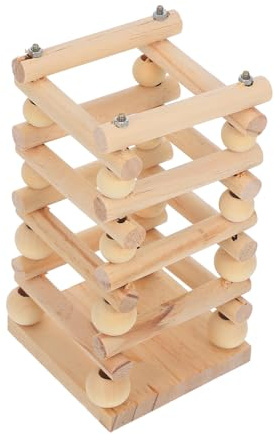 Gatuida Multifunktionaler Holz Futterspender Grasgestell für Kaninchen Hamster Meerschweinchen Kleintiere