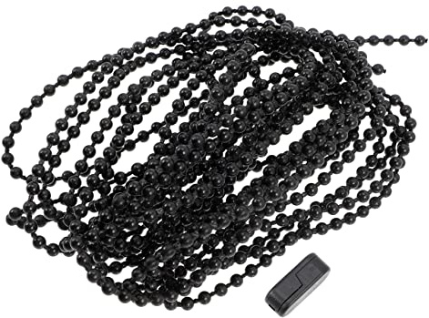 VINTORKY Cadena de Cuentas para Estores Enrollables Metros con Cierre Cuerda Ajustable para Cortinas Accesorios para Cortinas y Ventiladores para Dormitorios y Ventanas