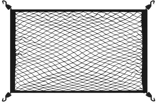 WWITH Gepäcknetz Auto für VW T-ROC/T-ROC R, Kofferraum Netz Auto Elastisch Gepäckfixierung Trennnetz Auto Innenraum Zubehör,A Single Layer-70 * 50cm