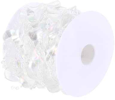 DOITOOL Transparente Acryl perlengirlande Dekorative Kristall perlenkette mit Ahornblatt motiv Vielseitiger Party Hochzeitschmuck für DIY dekorationen Gardinen Brautsträuße und