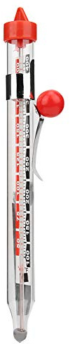 Hyuduo Termómetro para Mermelada con Alto Contenido de Azúcar en Alimentos, Probador de Temperatura de Tubo de Vidrio, 25-200 Celsius para Cocinar y Hacer Dulces (JL-G902)