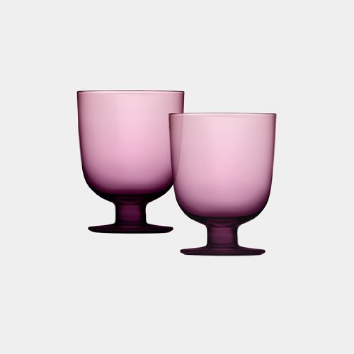 iittala Lempi Trinkglas 2er Set dunkellila