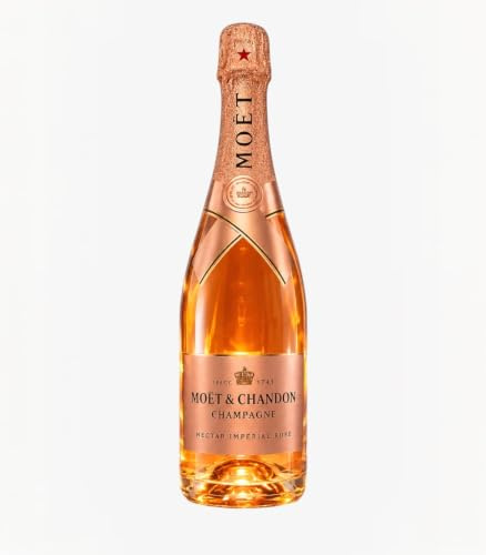 Moet & Chandon N.I.R. Nectar Imperial Rosé Dry Champagne 75cl - Light up Bottle