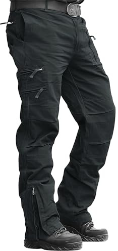 MAGCOMSEN Pantaloni Cargo in Cotone da Lavoro attività Grigio 34