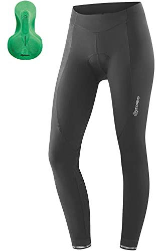 Gonso Sitivo Tight W, Pantalon de cyclisme long pour femmes, Avec peau de chamois Sitivo Comfort, Haute élasticité de mouvement, Ceinture confortable et fermeture éclair pour les jambes, Coupe ajustée