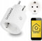 OVERMAX Flow Control WiFi Enchufe Inteligente Smart Home 16A 4000W, Mide Consumo de energía, horario de Funcionamiento, Control por Voz, Funciona con Alexa, Google Home, WLAN, Plug 2,4 GHz