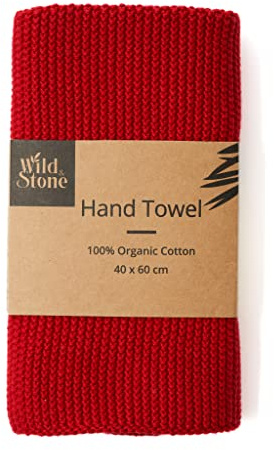 Wild & Stone Handtuch aus Bio-Baumwolle, GOTS-Zertifiziert, 40 x 60 cm