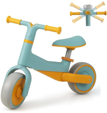 Maxmass Balance Bike, Height Adjustable Baby Training Bicycle with Ergonomic Handle, No Pedal Infant Walker Push Ride On Toy Gift for 18-48 Months Boys Girls
