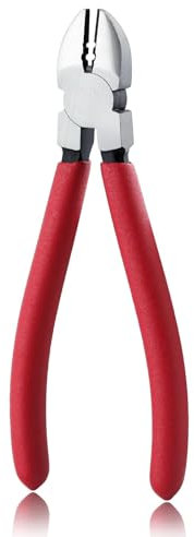 GOLD DEER Alicates de corte diagonal de 6 pulgadas con agujeros para pelar cables, cortador lateral de precisión, cortadores diagonales afilados, cortadores de alambre compactos, cortador de alambre