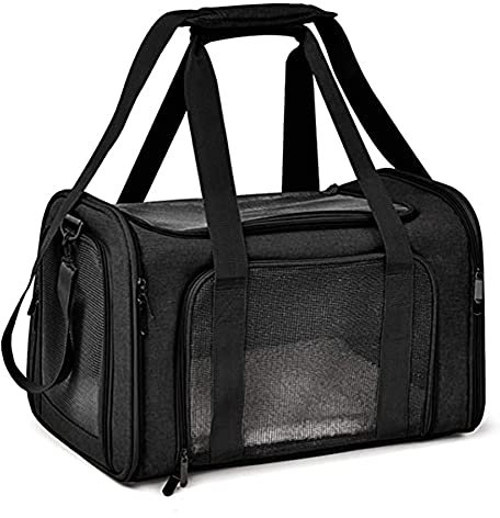 Reisetasche für Haustiere,Pet Carriers Hundetasche,Tragetasche für Groß Katze Hund Transporttasche Katzentransportbox,Atmungsaktives Netz Faltbare Hundetransportbox,Kann 9 kg, 50 * 31 * 31CM Tragen