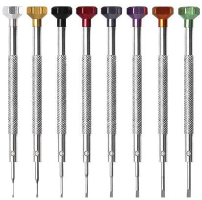 LOVIVER 8x Uhrmacher-Schraubendreher, Uhren-Schraubendreher-Set, Reparatur-Werkzeuge, verschiedene Größen, kleiner Schraubendreher-Satz für Elektronik,