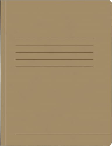 Papiertiger Schnellhefter aus Karton/Pappe für Schule und Büro extrastark (Pressspankarton, braun, 25er Pack)
